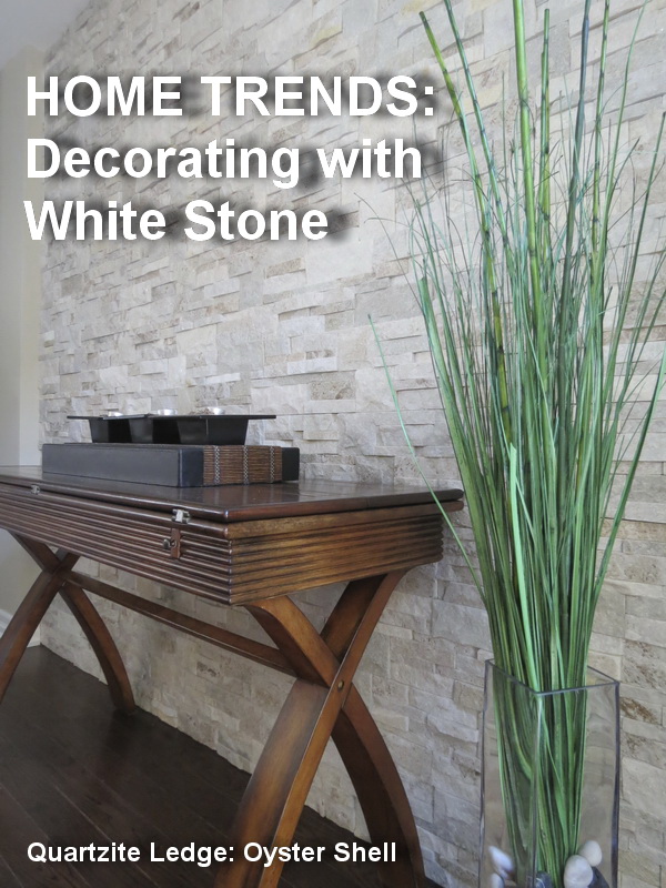 Stone Selex - only selected high-grade products - White stone wall and fireplace